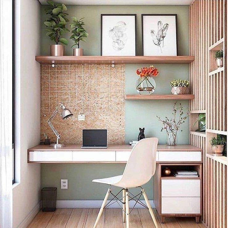 Trabalhar em Casa | Inspirações de Home Office Pequeno Quero